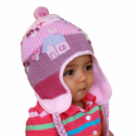 Babies, Girls, Boys, Applique Fleeced Alpaca Hats