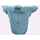 Alpaca Cable Cardigan Blue
