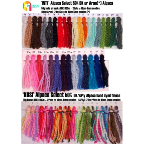 Alpaca 50% Shade cards