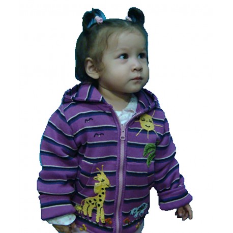 Fleece Lined Jacket Pink/ Blue/ Red