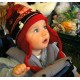 Applique Alpaca Hats-Red