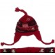Applique Alpaca Hats-Red