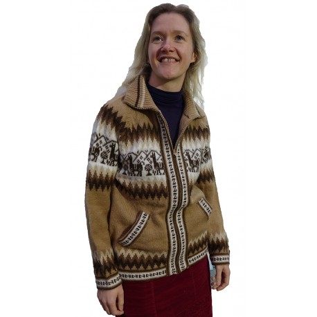 Ladies Trujillo beige Collared Jacket