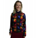 Intarsia Lizzie Alpaca Jacket Jacket
