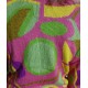 Intarsia Blossom Alpaca Jacket