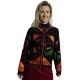 Ladies Intarsia Flower Jacket