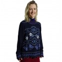 Ladies Intarsia Carla Alpaca Jumper